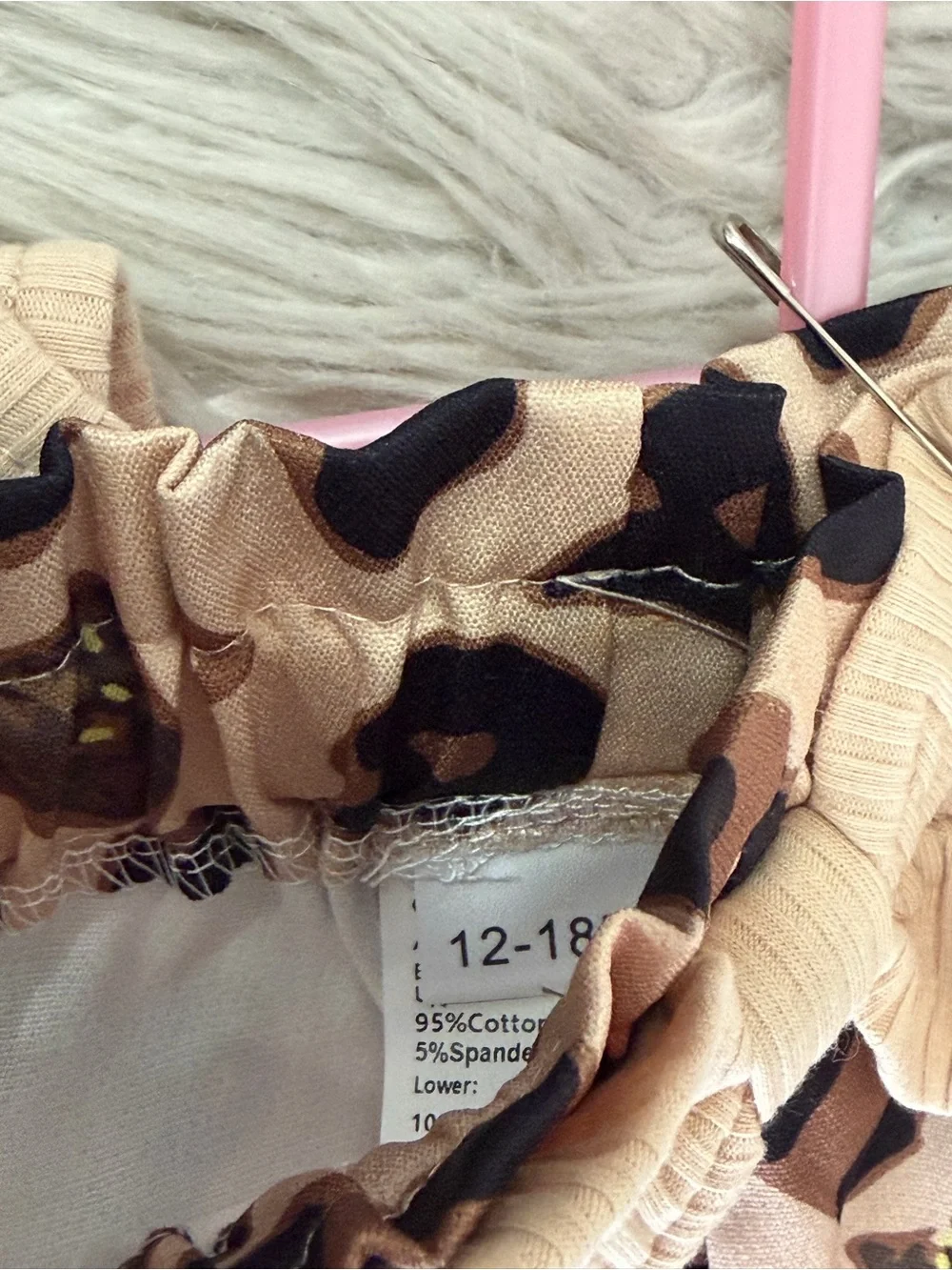 No brand beige ribbed